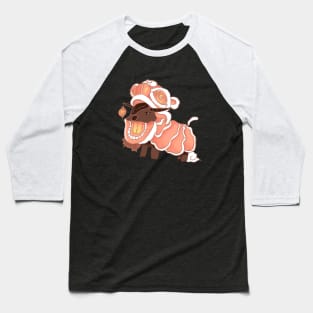 Year of the Ox in chinese new year lion costume Baseball T-Shirt